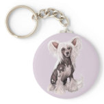 Chinese Crested Hairless Sit keychains