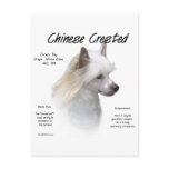 Chinese Crested (powderpuff) History Design postcards