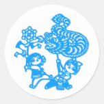 Chinese culture : dragon dance stickers