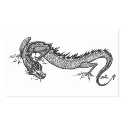 Chinese Dragon Customizable Sticker