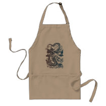 Chinese Dragon Design on chef's apron