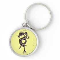 Chinese dragon graphic drawing art keychain design
