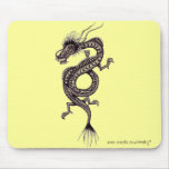 Chinese dragon graphic drawing art mousepad