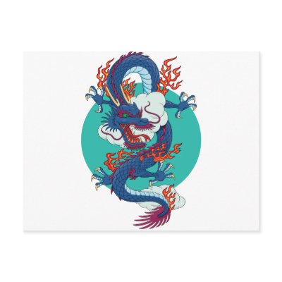 Chinese Dragon Postcards by brev87