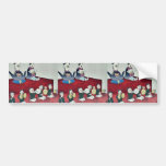 Chinese Emperor and Empress by Kobayashi,Kiyochika Bumper Sticker