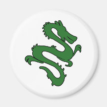 Chinese Enter The Dragon Kung Fu Symbol Fridge Magnet