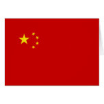 Chinese Flag Emblem cards