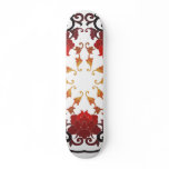 Chinese flower ornament skateboards