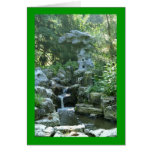 Chinese Garden Waterfall Card