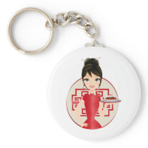 Chinese girl keychains