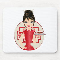 Chinese girl mousepads