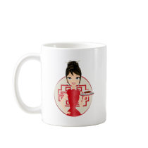 Chinese girl mugs