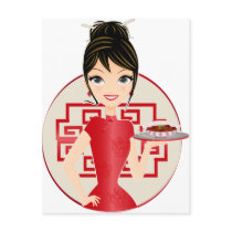 Chinese girl postcards