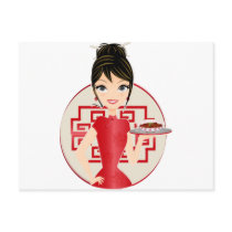 Chinese girl postcards