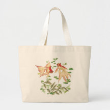 Chinese Gold Fish Good Luck Charms Canvas Bags
