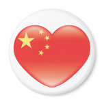 Chinese_heart_flag Magnet