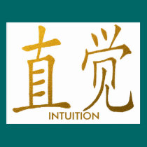 CHINESE INTUITION SYMBOL postcards