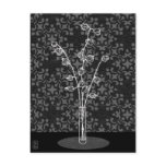 Chinese Lantern In Vase Illustration Postcard