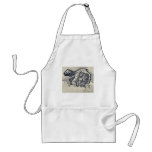 Chinese lion dog by Katsushika, Hokusai Ukiyoe aprons