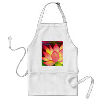 Chinese Lotus Water Lily Flower Art - Multi Apron