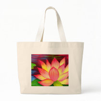 Chinese Lotus Water Lily Flower Art - Multi Tote Bag