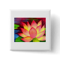 Chinese Lotus Water Lily Flower Art - Multi