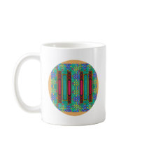 Chinese Lucky Double Door Design Coffee Mugs