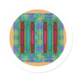 Chinese Lucky Double Door Design stickers