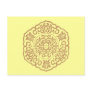 Chinese Medallion yellow Postcard