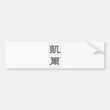 Chinese name for Carr 20500_2.pdf Bumper Sticker