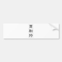 Chinese name for Chester 20510_2.pdf Bumper Stickers