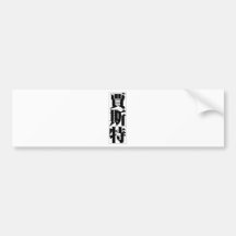 Chinese name for Chester 20510_3.pdf Bumper Sticker