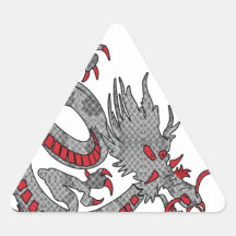 Chinese New Year Dragon Triangle Sticker