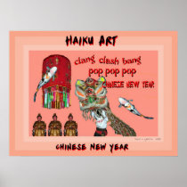 Chinese New Year Haiku Art Print