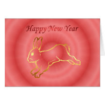 Chinese New Year Happy New Year 2011 rabbit Cards