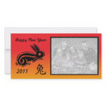 Chinese new year photocard rabbit