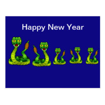 Chinese New Year Vietnamese Tet Year of the snake Postcards