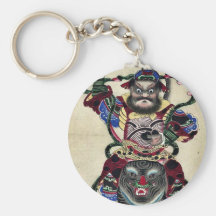 Chinese New Years print Ukiyoe Key Chain
