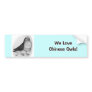 Chinese Owl Ink Drawing Bumper Sticker