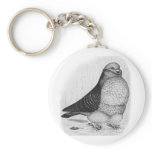 Chinese Owl Ink Drawing Keychains