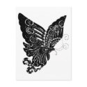 Chinese Paper-Cut Butterfly Design - Postcard