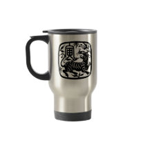 Chinese Paper Cut Tiger Coffee Mug