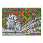 Chinese Paper Owls 1 Card