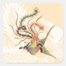 Chinese Phoenix - Fenghuang  Mythological Birds Ar Sticker
