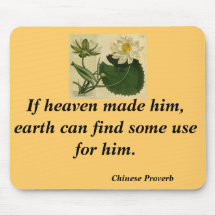 Chinese proverb mousepad