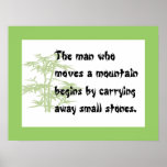 Chinese proverb poster posters