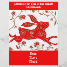Chinese Rabbit Astrology Flyer