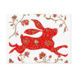 Chinese Rabbit Astrology Postcard