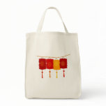 Chinese red lanterns New Year good luck graphic bags