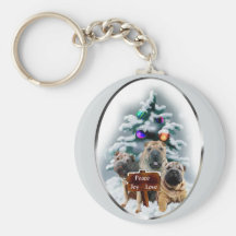 Chinese Shar-Pei Christmas Gifts Key Chain